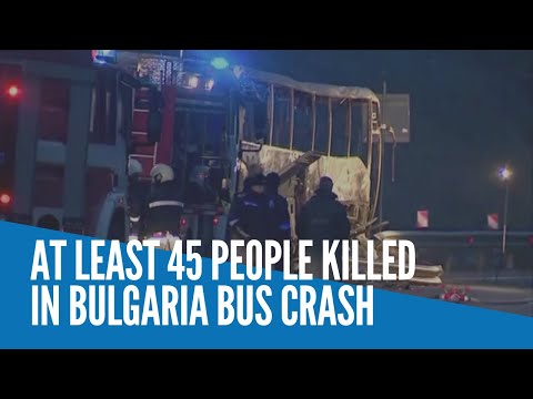 At least 45 people killed in Bulgaria bus crash