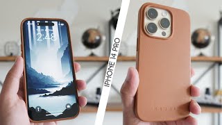 Mujjo Leather Case iPhone 14 Pro - Pure Luxury!