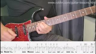 Mystery Mountain,  Journey. Neal Schon's outro solo transcription and playthrough.