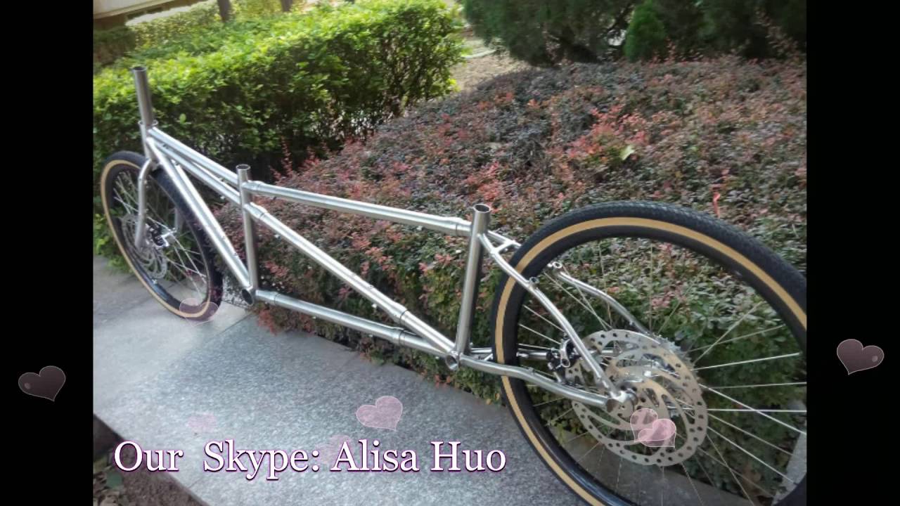 xacd made titanium tandem bike frame YouTube