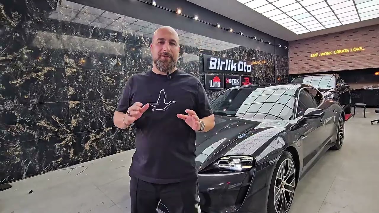 Porsche Taycan Boyasız Göçük Giderme Stek Boya Koruma Filmi