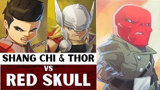 Shang Chi & Thor vs Red Skull (Marvel United solo playthrough, heroic difficulty)