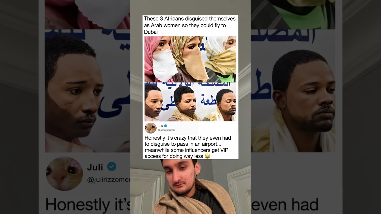 These 3 Africans disguised themselves as Arab women so they could fly to Dubai