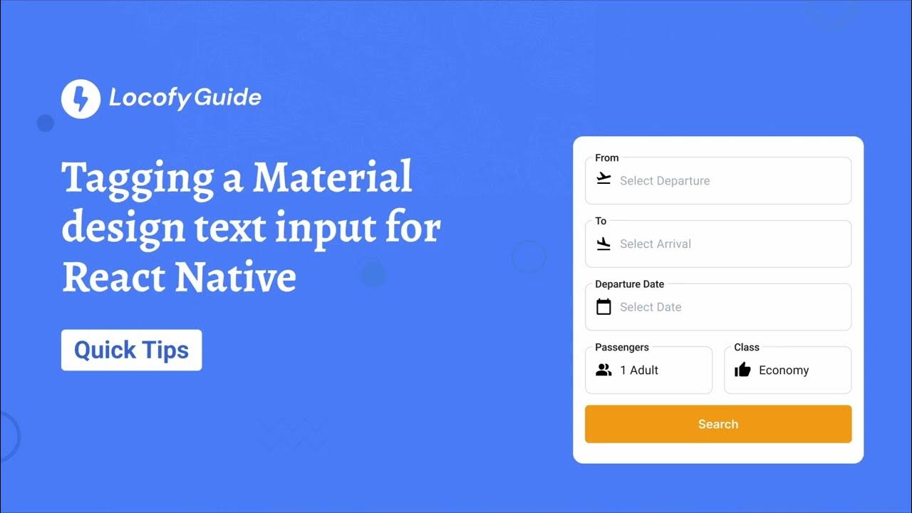 Locofy.ai | Tagging your React Native Material Design Text Input [Guide ...