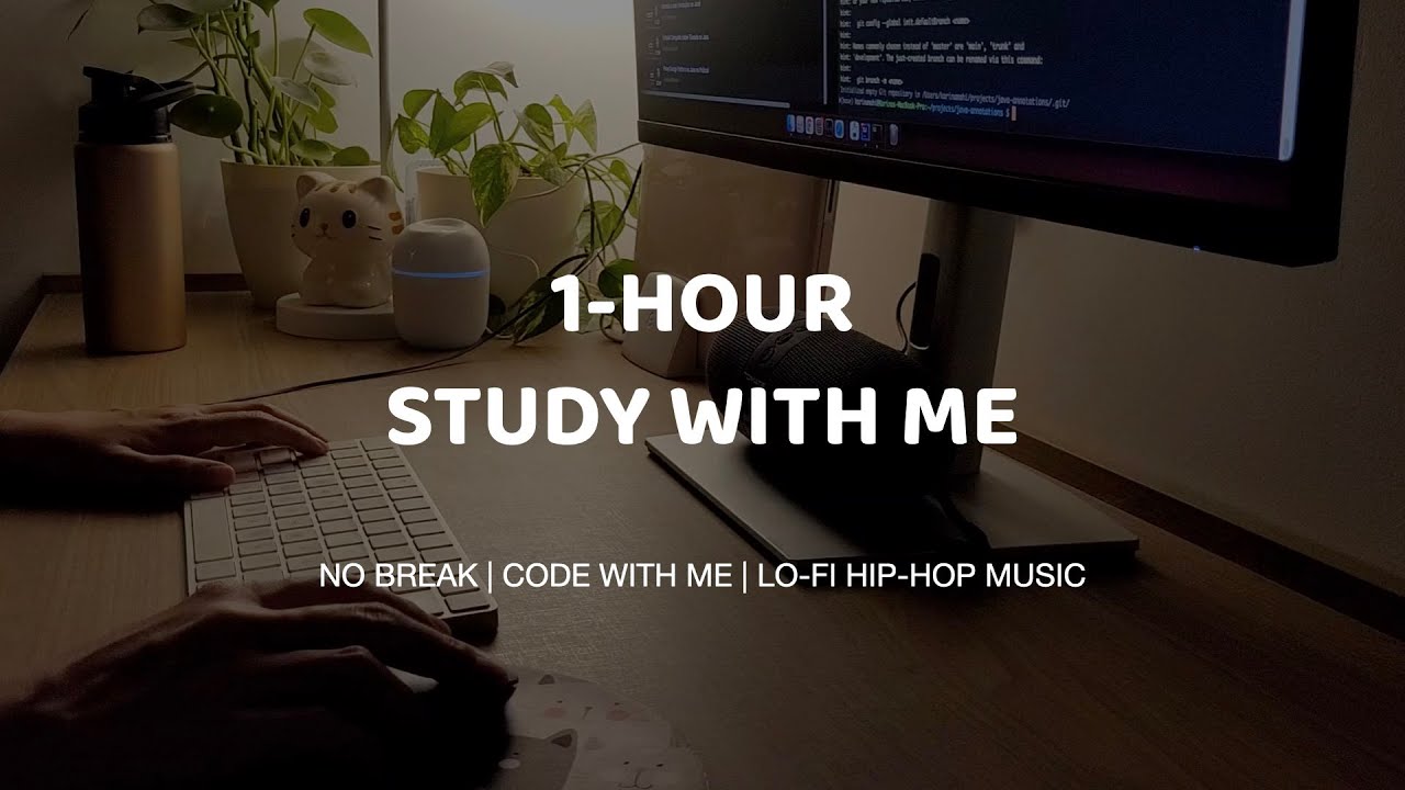 Study With Me | 1 Hour of Lo-Fi Music | Late Night Chill Vibes - YouTube