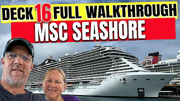 Msc Seashore Public Deck 16 | Tall Man's Cruise Adventures