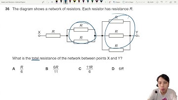 MJ21 P11 Q36 Total Resistance of Network | May/June 2021 | CAIE A level 9702 Physics