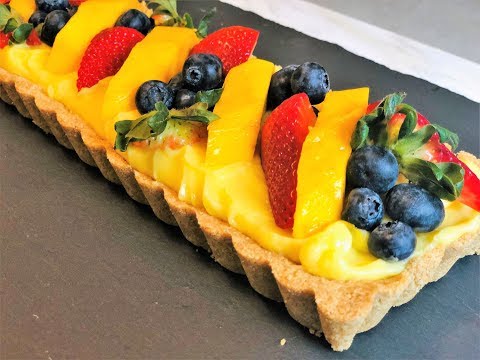 No Bake Dessert | 15 Minute Fruit Tart | 5 Ingredients Dessert | Easy Recipe