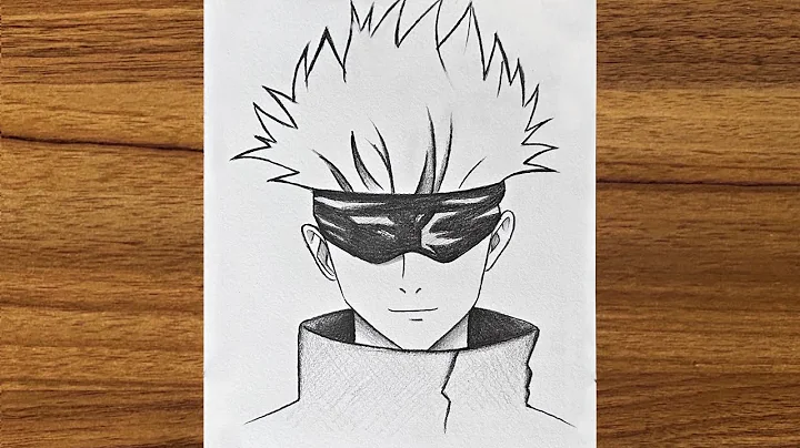 How to draw Gojo Satoru step by step || Gojo Satoru drawing || How to draw anime step by step