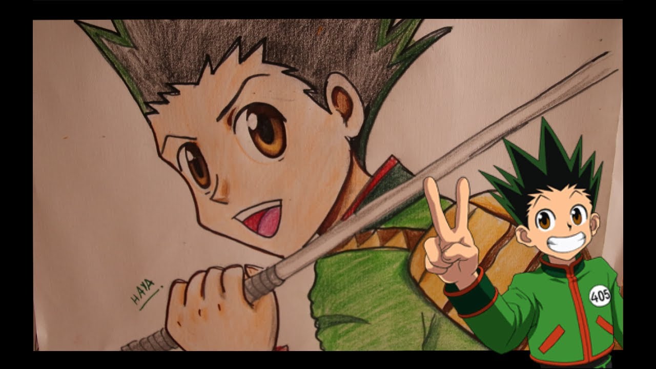 تلوين غون فريكس (Hunter x Hunter) الجزء الثاني خطوة بخطوة part2 - YouTube