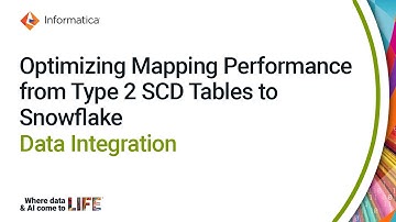 Optimizing Mapping Performance from Type 2 SCD Tables to Snowflake in Data Integration