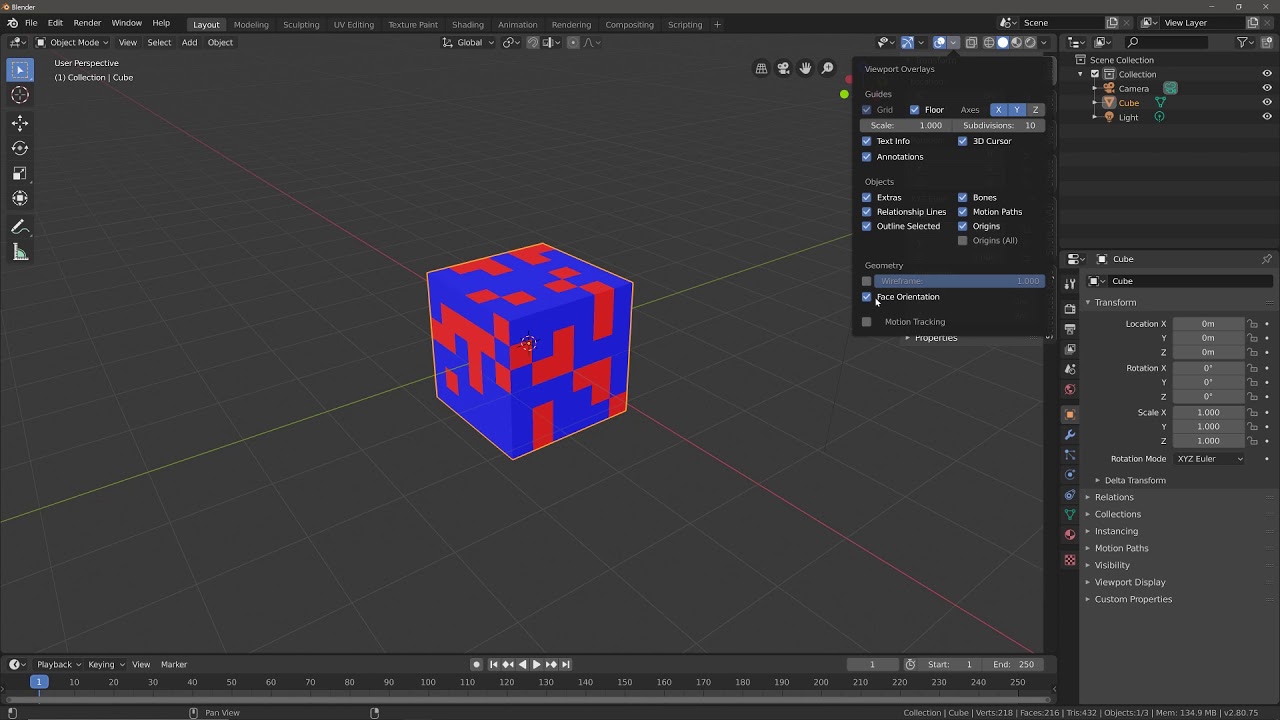 Use Face Orientation To Normals And How To Fix Them - 2.8 Tutorial - YouTube