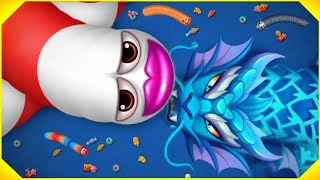WORMS ZONE.IO GIANT SLITHER SNAKE TOP 001 🐍 EPIC BIGGEST SNAKE GAMEPLAY #286 / WormTheFighter screenshot 1