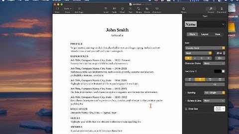 How to Create a Resume with Pages on Mac