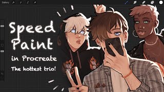 It's them! The trio! - Chance, Nick and Wiki speedpaint
