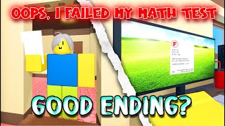 Printer Ending (Good Ending?) - Oops, I Failed My Math Test - [Roblox]