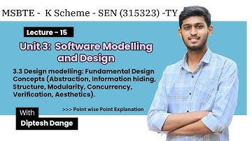 3.3 Design modelling: Fundamental Design Concepts| MSBTE K Scheme | Unit 3 Software Engineering | TY