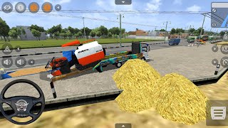 Driving truk towing muat combi besar oleng parah | Bus simulator indonesia gameplay