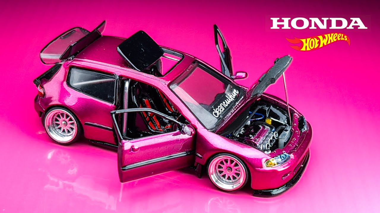 Honda Civic EG Simply Performance K20 Naturally Aspirated Hot Wheels Custom  - YouTube