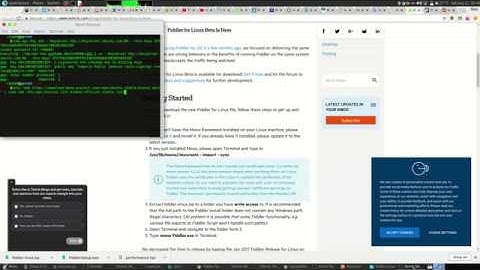 How to istall Fiddler and Mono on Linux