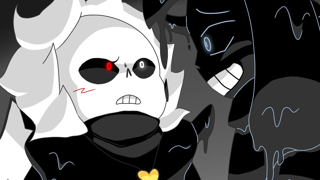 Картинки кросс санс и найтмер санс