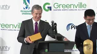 Gov. Cooper announces major economic development deal in Greenville