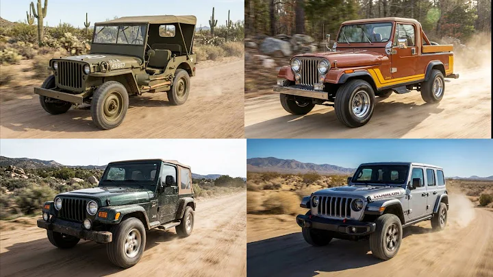 80 Years of Jeep Wrangler Evolution! 🚙 Willys ➜ CJ ➜ YJ ➜ TJ ➜ JK ➜ JL ➜ 2025