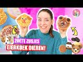 ZELF LEKKERE EIERKOEK DIEREN MAKEN!! [Makkelijke Traktatie voor Kinderen] ♥DeZoeteZusjes♥