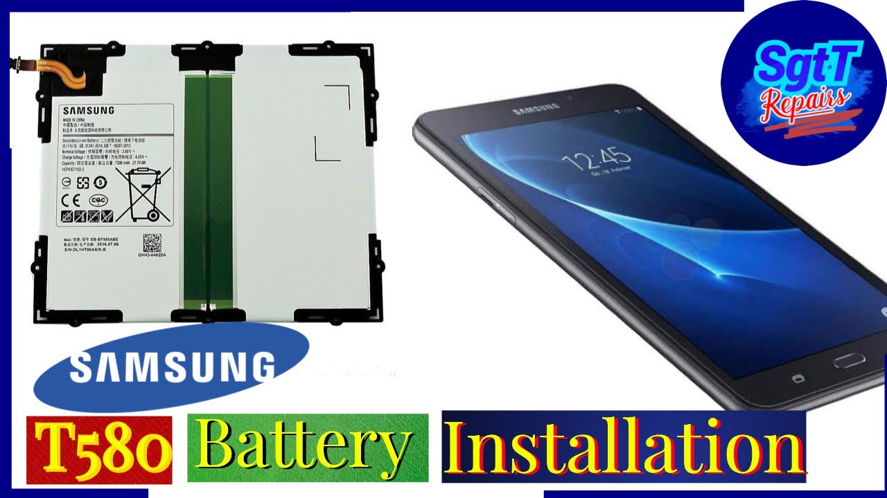 How to replace a Samsung Galaxy Tab A (SMT580 10.1Inch) Battery