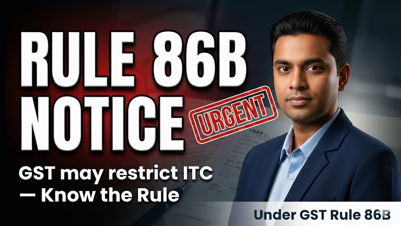 GST Rule 86B Notice Received? 🚨 What to Do Now | Full Solution Explained #shorts 