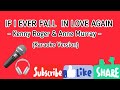 IF I  EVER FALL IN LOVE AGAIN - Kenny Roger &amp; Anne Murray - (Karaoke Version) #EvannaVlog