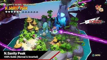 Crash Bandicoot 4 - N.Sanity Peak All Collectibles (Normal & Inverted)