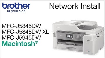 Installing MFCJ5845DW on a wired network - Macintosh® Version