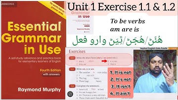 Unit 1 | Exercises 1.1 and 1.2 | Essential Grammar In Use 4th Edition | By Raymond Murphy سنڌي ترجمو