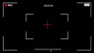 Camera recording frame black screen with time