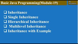 Inheritance in Java (Part-1)(Module-19)