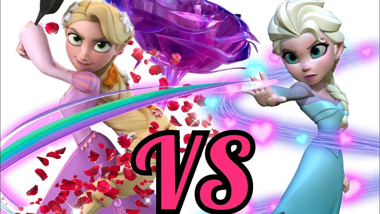Elsa vs Rapunzel Parkour Disney Infinity YouTube