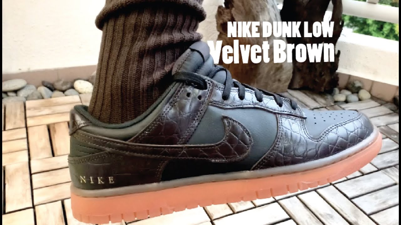 Nike Dunk Low Velvet Brown Unboxing, Detailing and on feet Review