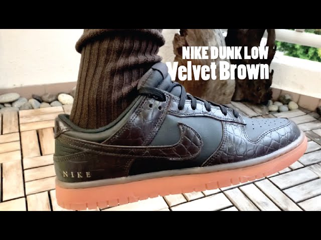 Nike Dunk Low Velvet Brown Unboxing, Detailing and on feet Review 