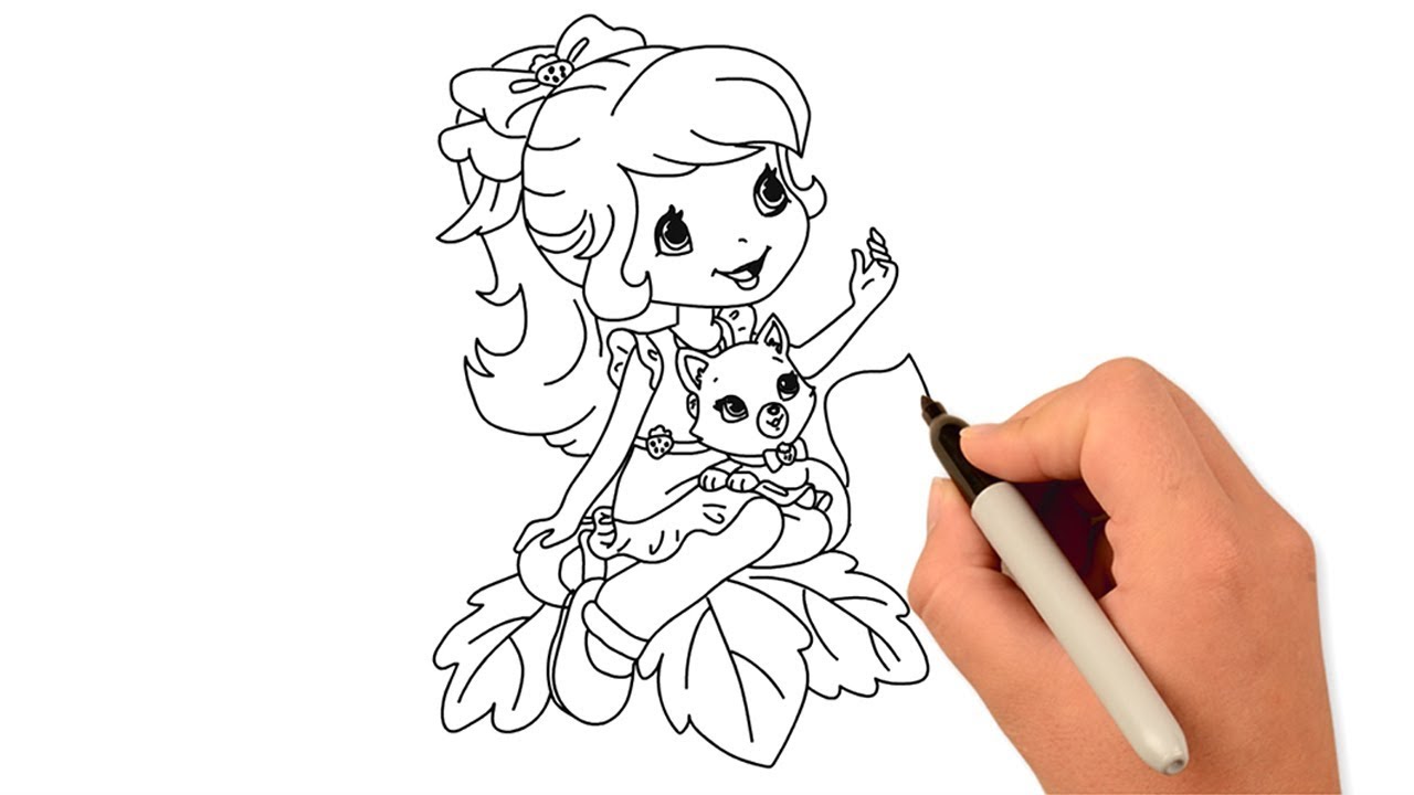 How to Draw a Cute Girl | Draw for Kids | Easy Drawing ...