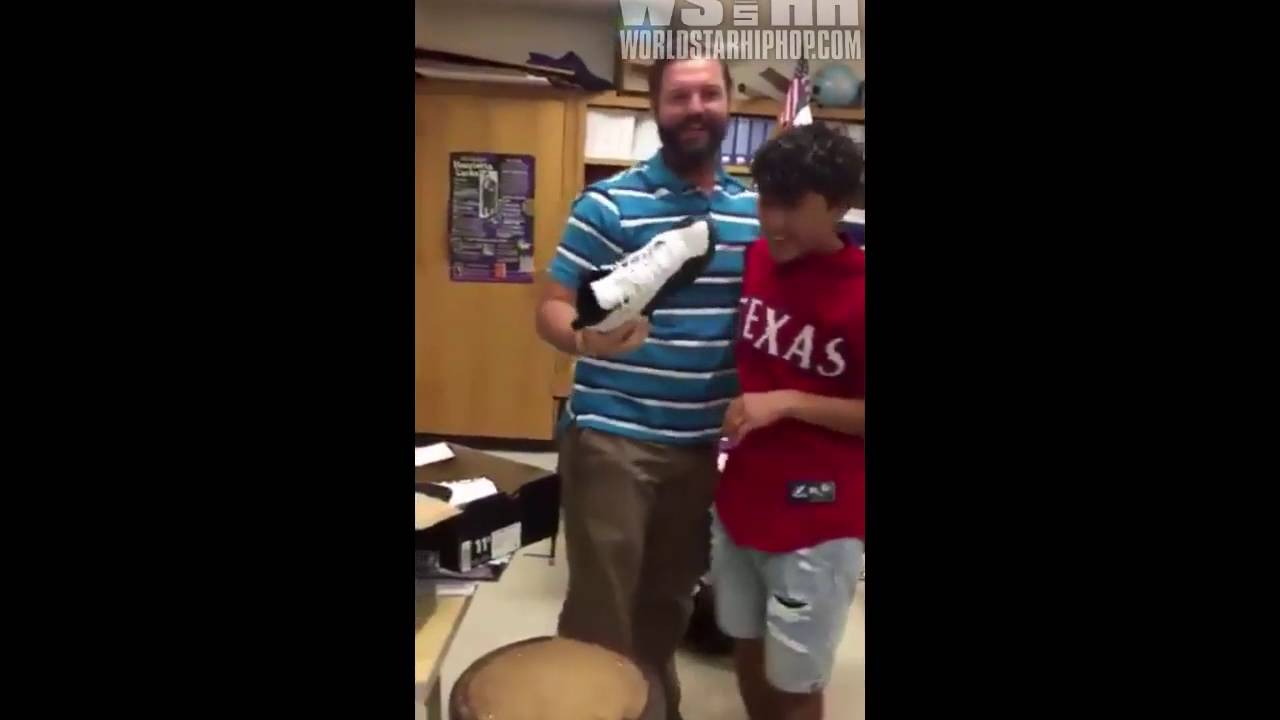 Student Buys His Teacher A Pair Of Air Jordan 12's That He Always ...