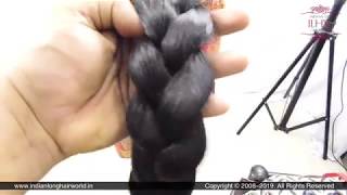 ILHW Ganga's Tight Thick Cobra Braid Making & Braid Checking, Puling, Flicking by Male