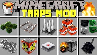 Minecraft TRAPS MOD l NOOB vs PRO TRAPS in Minecraft! l Modded Mini-Game