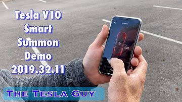 Smart Summon Demo Tesla V10 (2019.32.11)