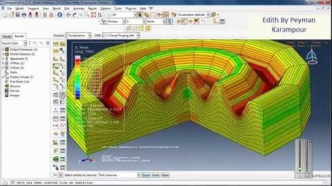 simulation axisymmetric forging in Abaqus