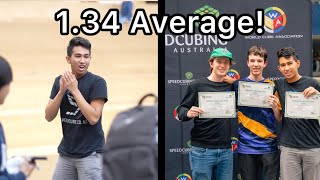 1.34 Official 2x2 Average!!! (4th in Australia, 72nd in the World!)