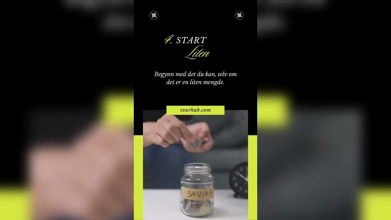 Hvordan spare penger til nødssituasjoner? 