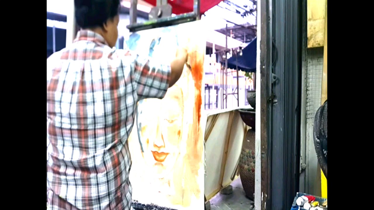 original : Painting buddha texture