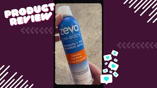 Odorless Zevo On-Body Bug Spray Review - Summer Must Have