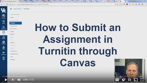 How to Submit an Assignment to Turnitin in Canvas for Students